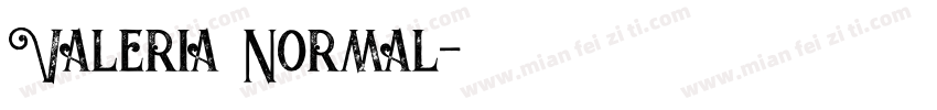 Valeria Normal字体转换